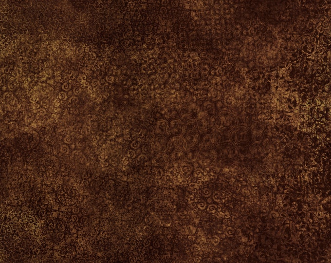 Scrollscapes Espresso Fabric // Dan Morris // Quilting Treasures by the Half Yard