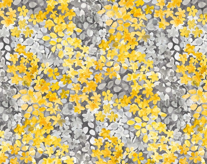 Sunny Delight Potpourri Fabric // Michael Miller CM9848-GREY-D by the HALF YARD