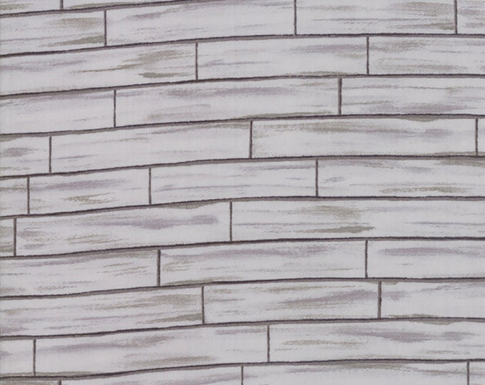 Land That I Love Patriotic Barnsiding Fabric Grey // Deb Strain for Moda by the Half Yard