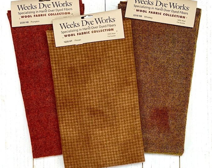 Weeks Dye Works PreCut Wool Fat Quarters