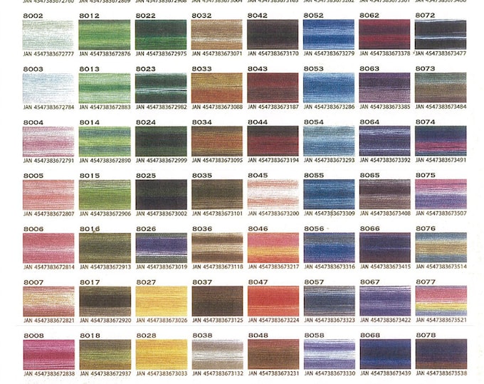 Cosmo Lecien Seasons Variegated Embroidery Floss 6 Strand Skein