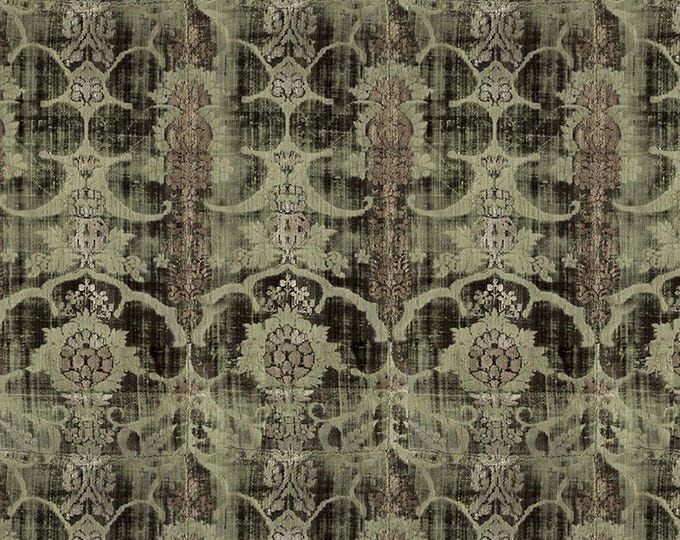 Tim Holtz Green Palette Tapestry Fabric // FreeSpirit PWTH267.GREEN by the Half Yard