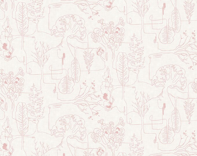Delilah Treeline Fabric // Clothworks Y3692-132 by the HALF YARD
