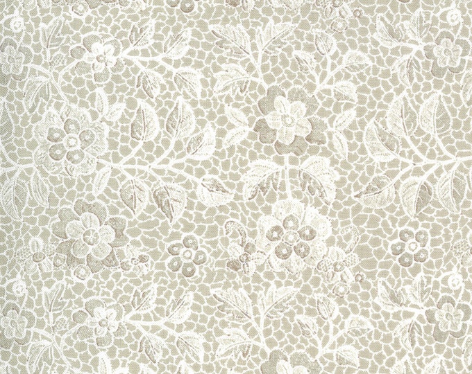 Boudoir Lace Fabric // Moda 30652 16 Almond by the Half Yard