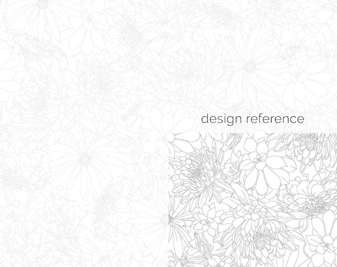 Solitaire Refreshed Blossom white on white Fabric // Maywood Studio MAS10382-UW by the HALF YARD