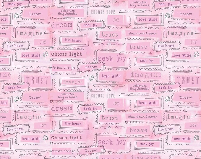 Inspired Heart Inspirations Fabric // Benartex 133340-21 by the Half Yard