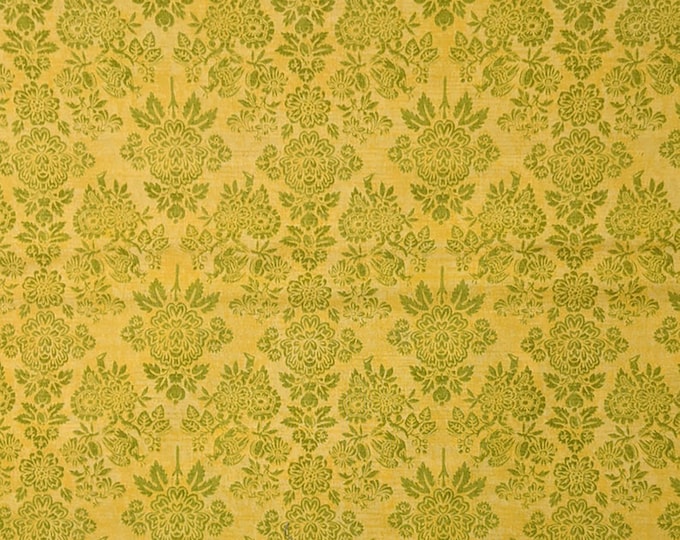 Curio Olive Damask by BasicGrey for Moda Fabrics 30273 14 by the Half Yard