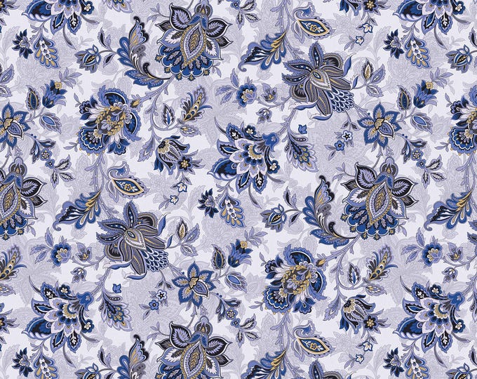 The Drawing Room Comfy Chair Fabric // Benartex 17007-50 by the Half Yard