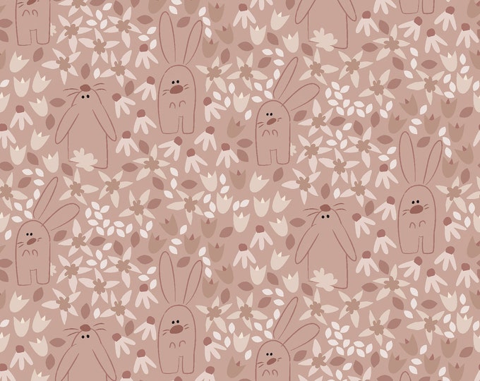 Hunny Bunny Packed Floral Fabric // Clothworks Y3720-42 by the HALF Yard