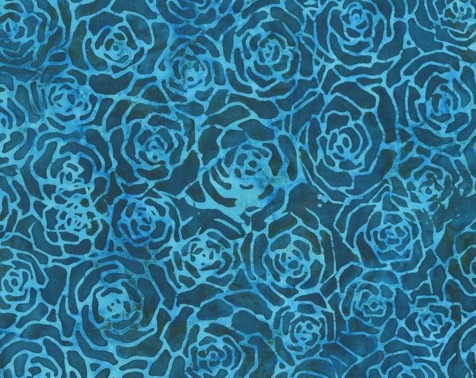 QUILTESSENTIALS Botanical Batik Fabric // Anthology Fabrics 400Q-9 by the HALF YARD