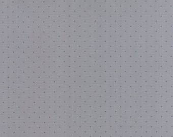 1/2 yd Modern Background Ink Pin Dot by Zen Chic for Moda Fabrics 1588 27 Steel Grey