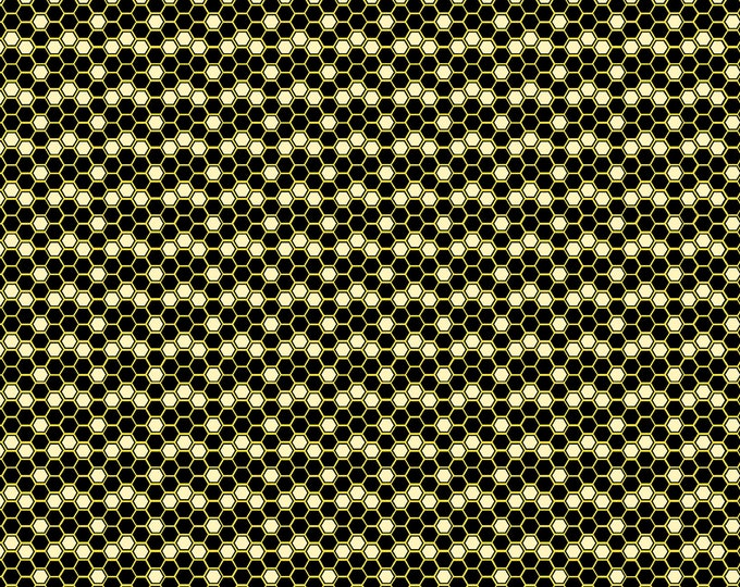Buzzworthy Honeycomb Metallic Fabric // Kanvas Studio 9969M-99 by the Half Yard
