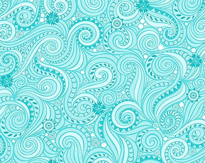 Winter Village River Fabric // Contempo 10382-24 by the Half Yard