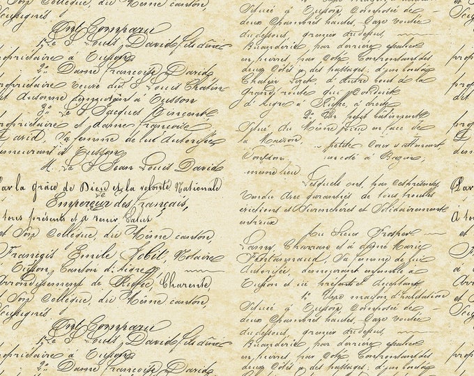 Measure Cream Words Fabric // Whistler Studios // Windham 43123-1 by the Half Yard