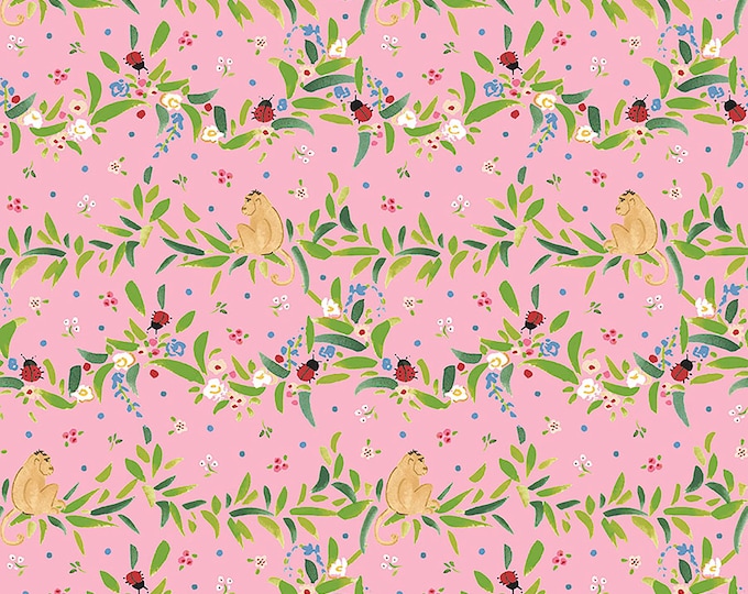 LadyBird Pink Swag Fabric // FreeSpirit PWDF321.PINK by the Half Yard