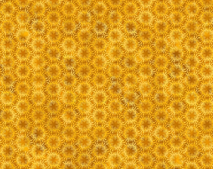 The Sunshine Collection Poofs Fabric // In The Beginning 7SS-1 Gold by the Half Yard