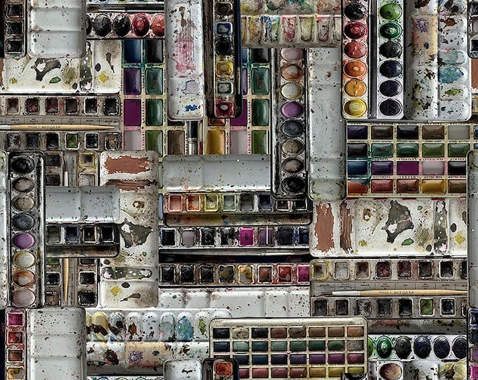 Tim Holtz Multi Palette Watercolors Fabric // FreeSpirit PWTH323.MULTI by the Half Yard