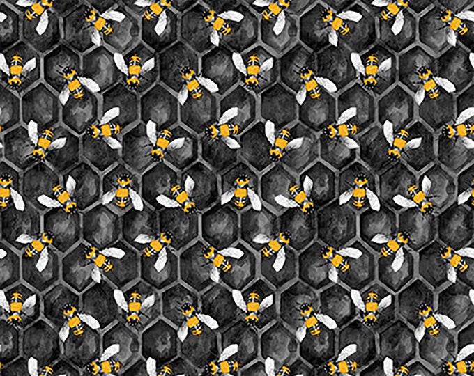 Show Me the Honey Bees Fabric // Blank Quilting 1341-99 by the Half Yard
