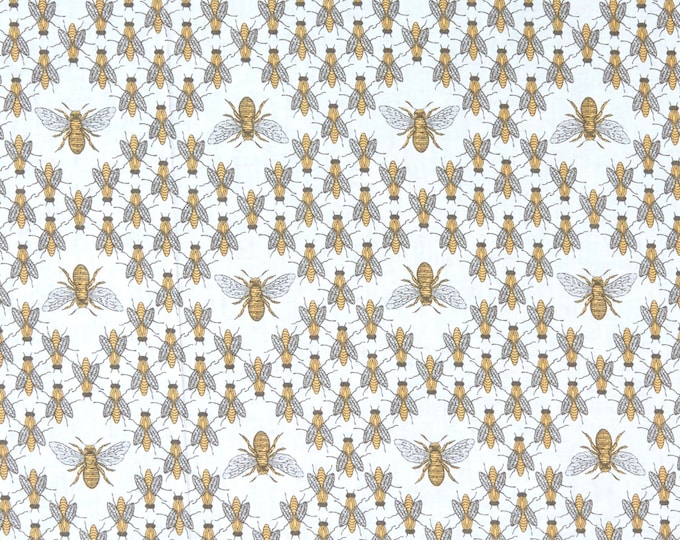 Botanica 2020 BEE Fabric // Andover A-9263-Y White by the Half Yard