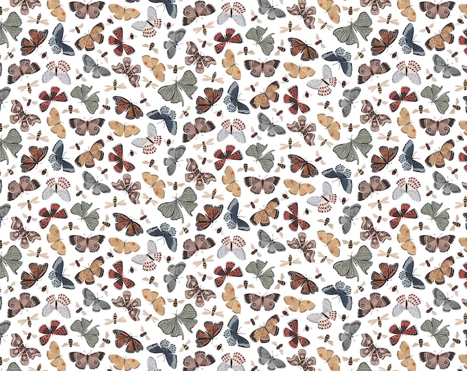 Eden Butterflies Fabric // FIGO Studio 90731-10 by the Half Yard