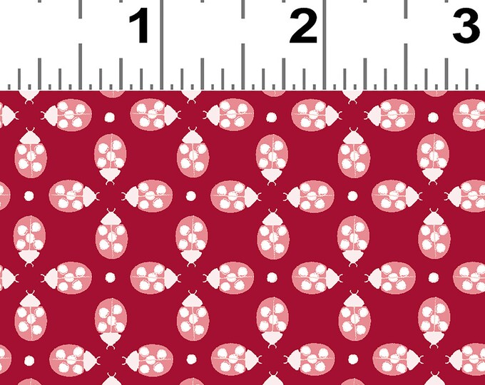 Ladybug Mania Ladybug Fabric // Clothworks Y3177-4 by the HALF YARD