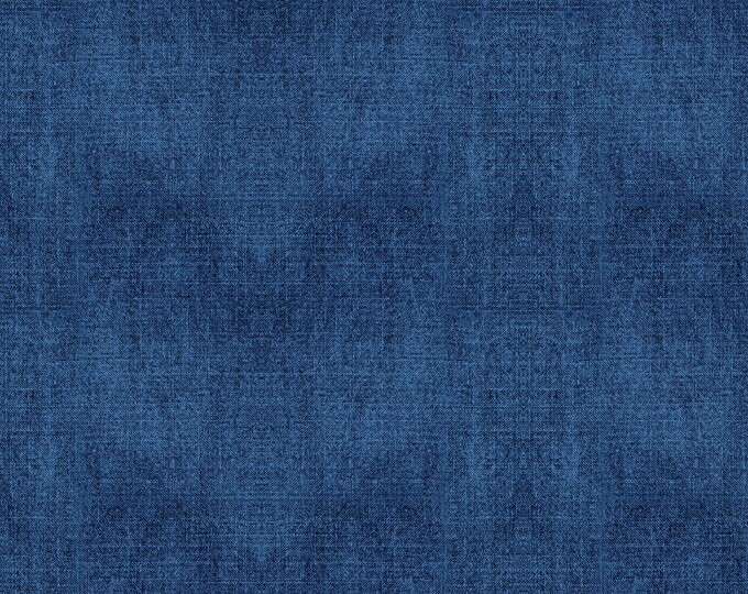 Blooming Denim Texture Fabric // Benartex 13285-54 by the Half Yard