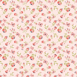 Daisy Mae Mini Mae Floral Fabric // Poppie Cotton POCDM20110 by the Half Yard