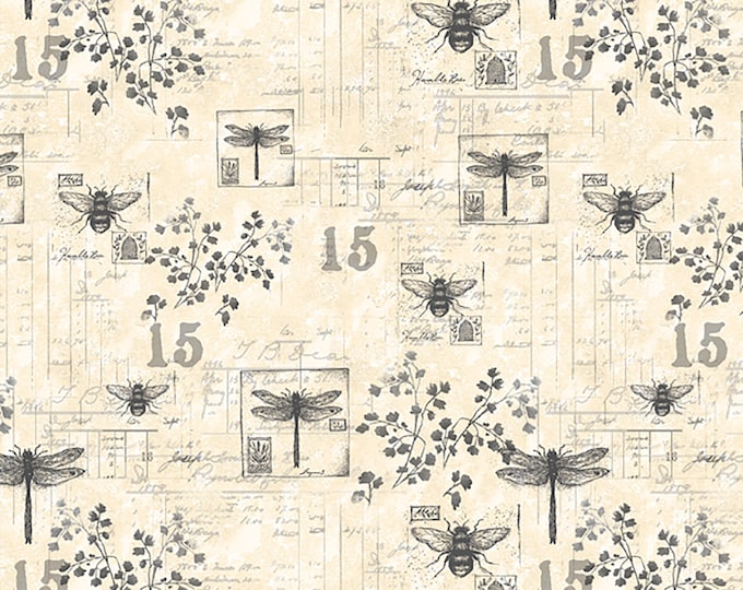 Harlequin Poppies Garden Toile Fabric // Wilmington Prints 3023 39633 199 by the HALF YARD