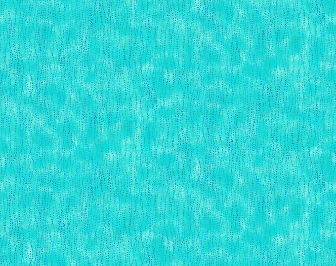 Artisan Spirit Shimmer Flight of Fancy Fabric Blue Lagoon // Northcott Studio 21461M-66 by the HALF YARD
