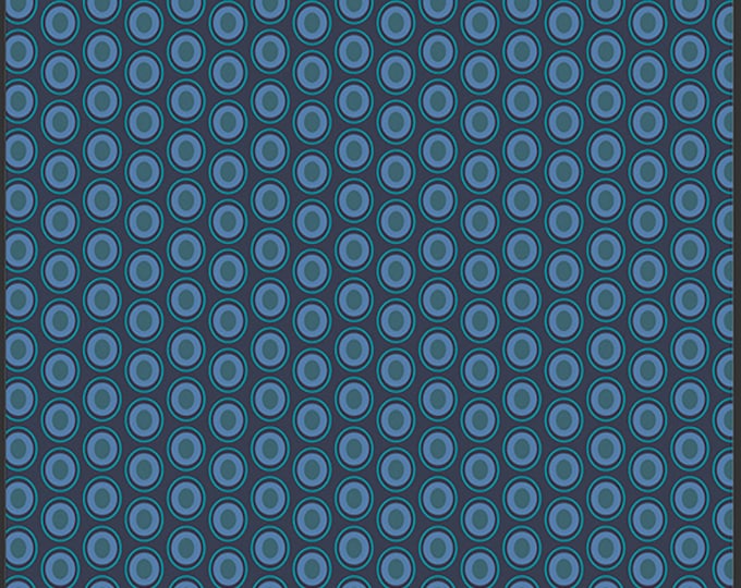 AGF Oval Elements Mood Indigo Fabric // Art Gallery OE-916 by the Half Yard