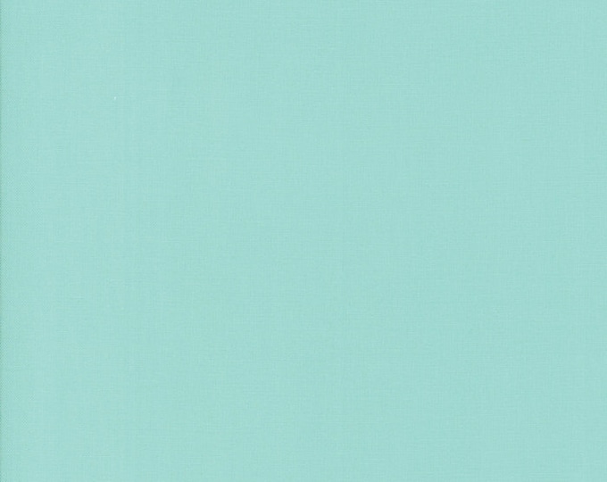 Bella Basic Solid Fabric // Moda Fabrics 9900 34 Aqua by the HALF YARD