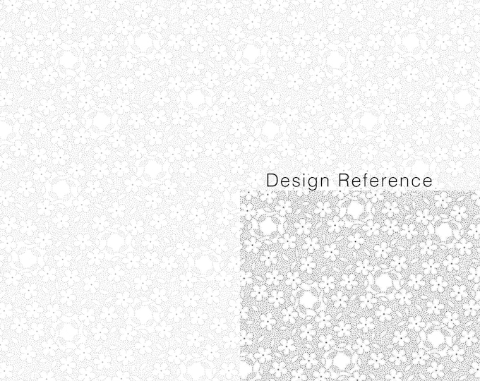 Promise Me Reflecting Pool Fabric // Benartex 13560M-14 Silver by the Half Yard