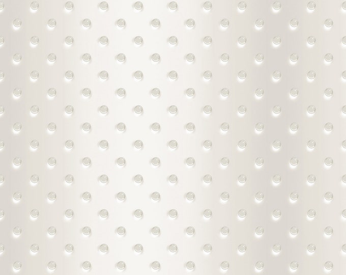 Shiny Objects Good as Gold Hobnail Glass Pearl Metallic Fabric / RJR Studios FF506-PE6  by Half Yard
