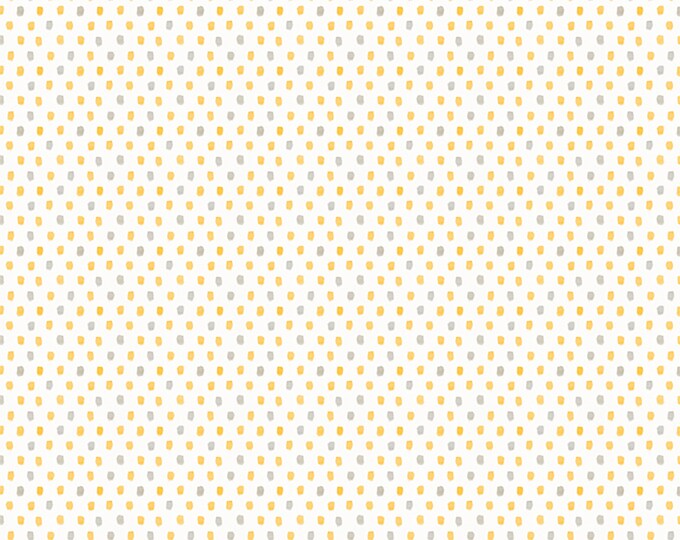 Fields of Gold Dots Fabric // Wilmington Prints 1409 86504 159 by the HALF YARD