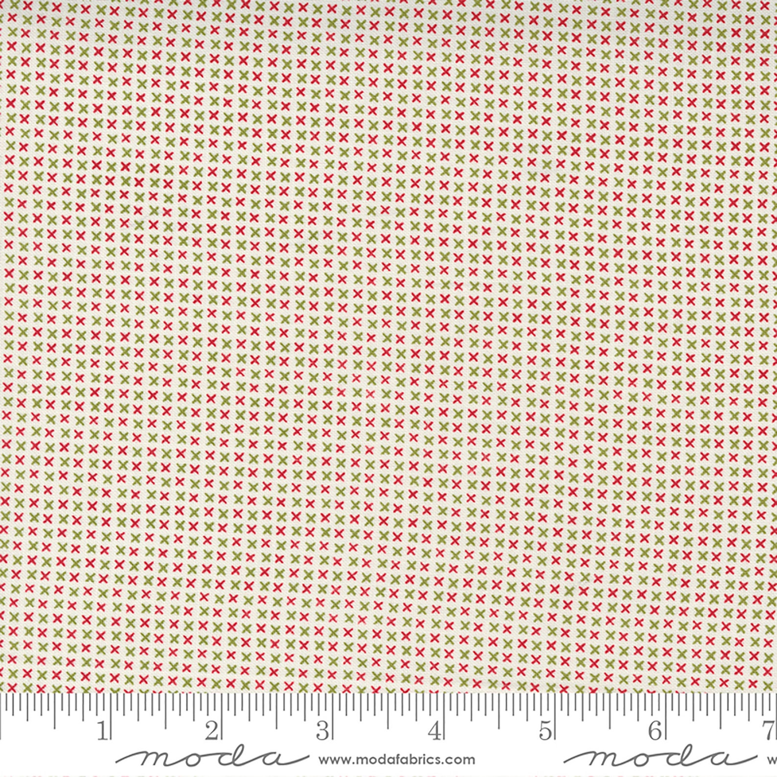 Red Barn Christmas Xs Geometric Texture Fabric // Moda Fabrics 55539 24 ...