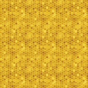 Queen Bee Tiny Honeycomb Fabric // Timeless Treasures BEE-CD1359 Honey by the HALF YARD