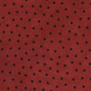 Woolies Flannel Polka Dot Fabric // Maywood Studio MASF18506-R by the Half Yard
