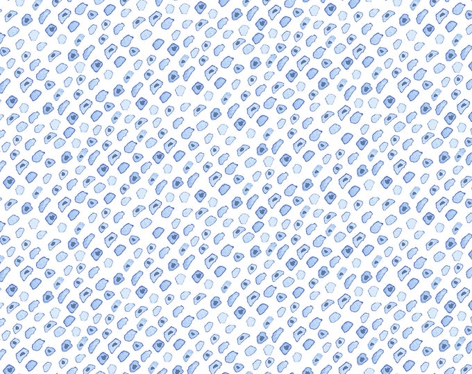 The Rain in Spain Marbella Guijarro Mediterranean Sky Fabric // Cotton & Steel TG104-MS4 by the Half Yard