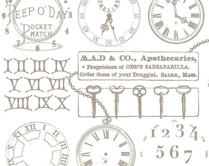 Mad Masquerade Watch Out Fabric // Riley Blake Designs C11956-GRAY by the HALF YARD