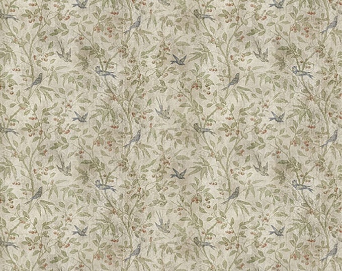 Tim Holtz Foundations Birds & Berries // FreeSpirit PWTH037.8MULT by the Half Yard