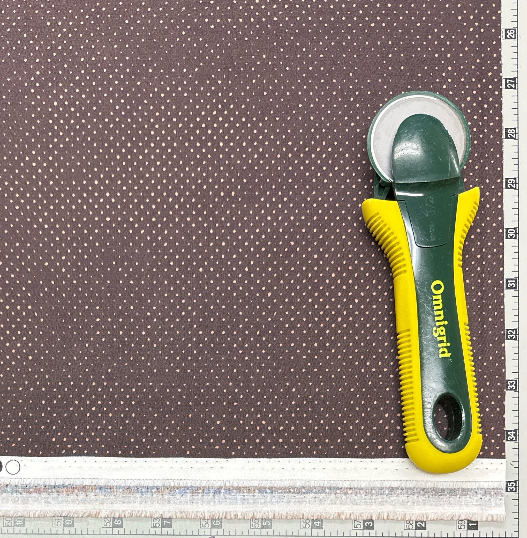 Yay! Coffee! Dot Fabric // Clothworks Y3659-16 Dark Brown by