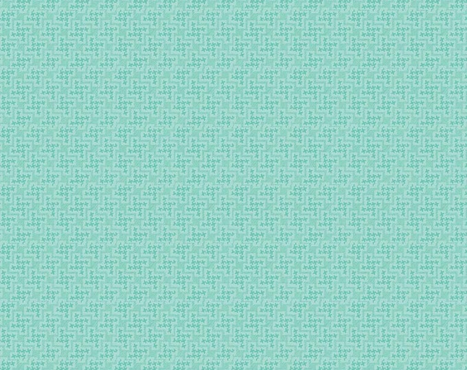 The Shabby Strawberry Houndstooth Fabric Teal // Penny Rose // Riley Blake Designs by the Half Yard