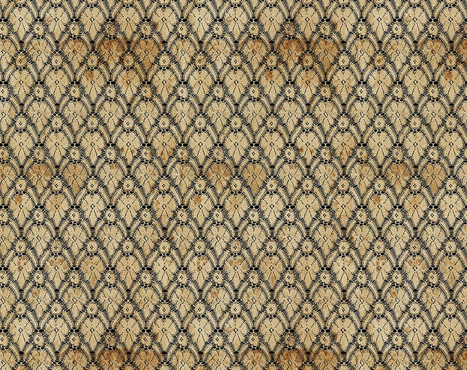 Tim Holtz Laboratory Tattered Fabric // FreeSpirit PWTH191.NEUTRAL by the Half Yard