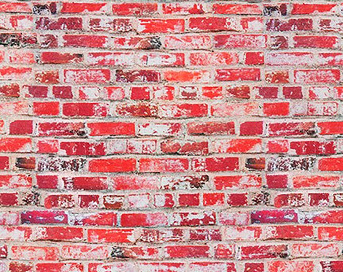 Imaginings Brick Fabric // Robert Kaufman SRKD-18897-114 by the HALF YARD
