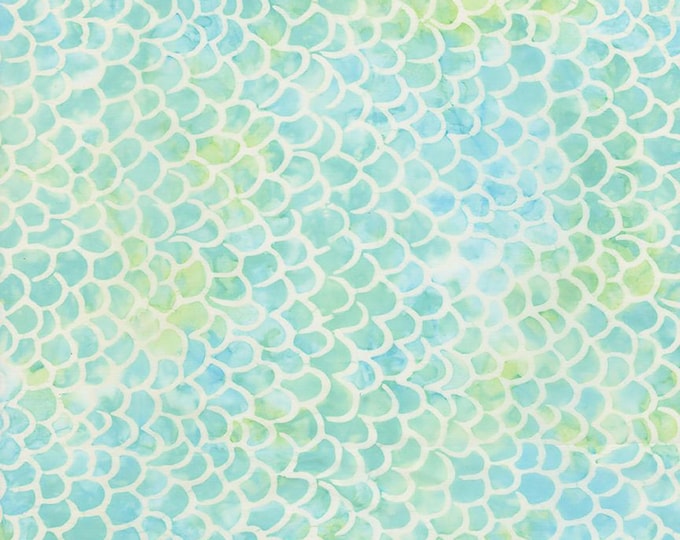 Tonga Fish Scales Fabric // Timeless Treasures TONGA-B2514 Spring by the Half Yard