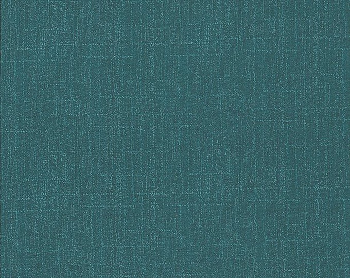 Exotic Weave Fabric // In The Beginning 6EX 16 Teal by the HALF YARD