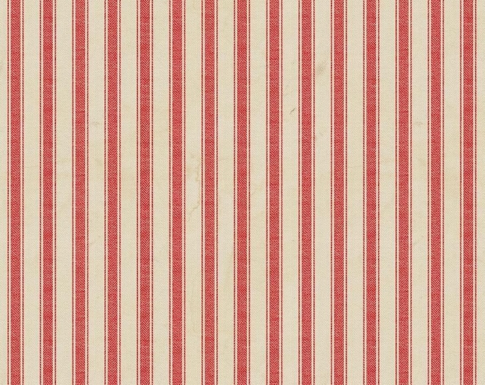 Tim Holtz Seasonal Palette Christmas Linen Stripe Fabric // FreeSpirit PWTH339.CHRISTMAS by the Half Yard