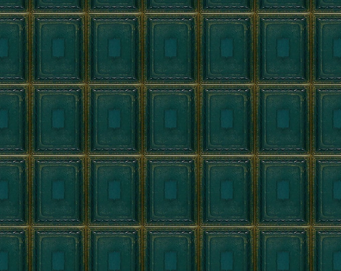 Tim Holtz Teal Palette Tiles Fabric // FreeSpirit PWTH274.TEAL by the Half Yard