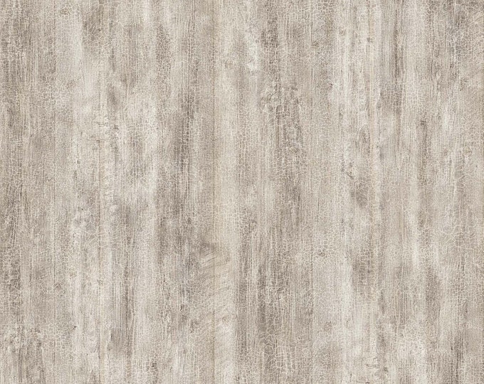 Stonehenge Timberland Trail Whitewashed Wood Flannel Fabric // Northcott F25011-14 Beige by the HALF YARD