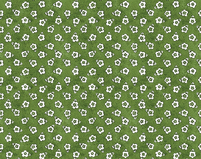 Painter's Palette Posey Fabric // Riley Blake C8941-GREEN by the Half Yard